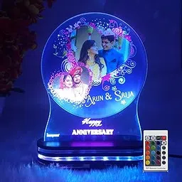 Acrylic 3D LED Lamp with UV Printed Photo for Anniversary and Birthday Gift, Multicolor (VCL-008)-picture-26