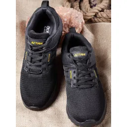 Action Men Black Mesh Running Shoes-picture-46