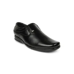 Action Men Black Solid Formal Slip-Ons-picture-22
