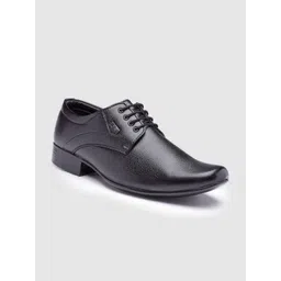 Action Men Black Solid Leather Formal Derbys image 5