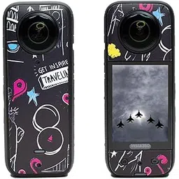 Action Pro Camera Waterproof Skin Compatible with Insta-360 x3 Action Camera (Multicolor 2)-picture-20