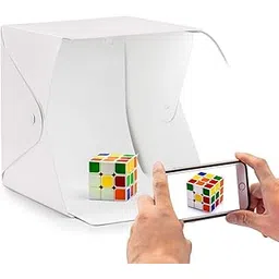 Action Pro Portable Mini Photo Studio 23 x 23cm Led Lighting Studio Box, Foldable Light Box with White and Black Drop-picture-40