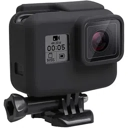 Action Pro Silicone Cover Side Frame Case Compatible with Gopro-5/6/7 Action Camera (Black)-picture-11