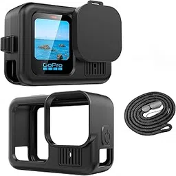 Action Pro Silicone Protective Cover with Lanyard and Lens Cap Compatibile with GoPro Hero 13 Action Camera-picture-22
