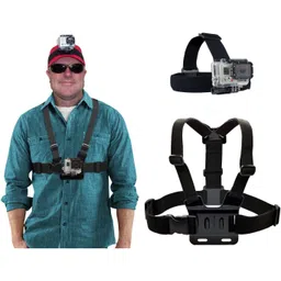 Actrovax Chest Strap Harness+Backpack Clip+360° Rotating Head Strap-sa Strap-image-11