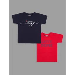 Actuel Boys Pack of 2 Round Neck Cotton T-shirts-picture-43