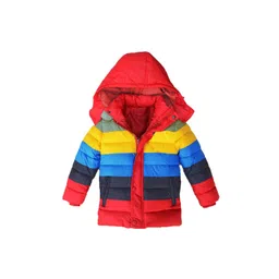 AD & AV Boys Red Colourblocked Water Resistant Longline Puffer Jacket-picture-14