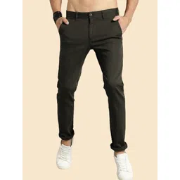 AD & AV Men Mid-Rise Easy Wash Chinos Trousers-image-37