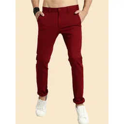 AD & AV Men Mid-Rise Easy Wash Chinos Trousers-image-41