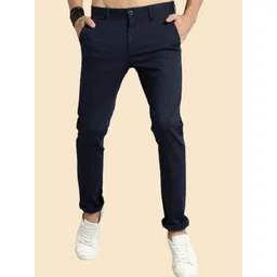 AD & AV Men Mid Rise Easy Wash Chinos Trousers-image-42