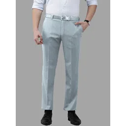 AD & AV Men Mid Rise Easy Wash Formal Trousers-image-12