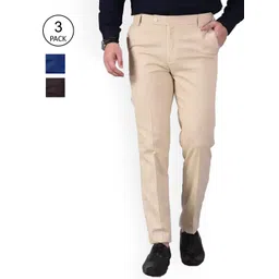 AD & AV Men Multicoloured Classic Easy Wash Chinos Trousers-picture-18