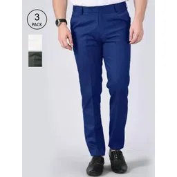 AD & AV Men Multicoloured Classic Easy Wash Chinos Trousers-picture-30