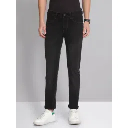 AD by Arvind Black Skinny Fit Lightly Washed Jeans-picture-14