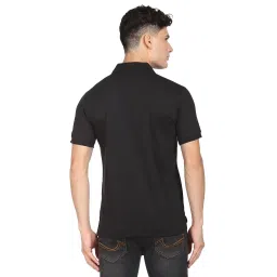AD by Arvind Black Slim Fit Polo T-Shirt image 2