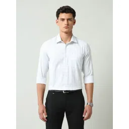 Ad By Arvind Blue & White Regular Fit Checks Shirt-picture-16