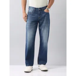 AD by Arvind Blue Cotton Baggy Fit Solid Jeans-picture-33