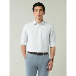 AD By Arvind Blue Cotton Checked Shirt-picture-39