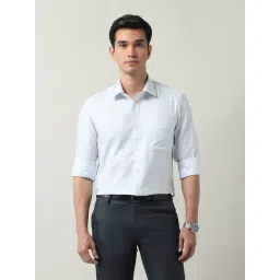 Ad By Arvind Blue Cotton Regular Fit Checks Shirt-picture-41