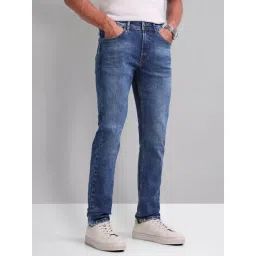 Ad By Arvind Blue Cotton Skinny Fit Jeans-picture-17