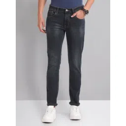 AD by Arvind Blue Lightly Washed Skinny Fit Jeans-picture-35