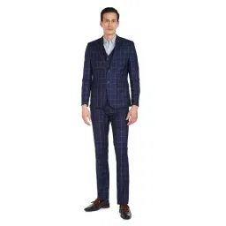 AD by Arvind Blue Notch Lapel 3 - Piece Suit-picture-48