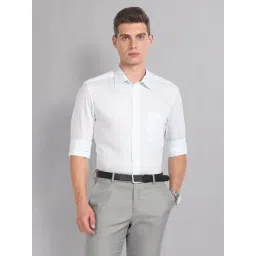 AD by Arvind Blue Regular Fit Striped Shirt-picture-40