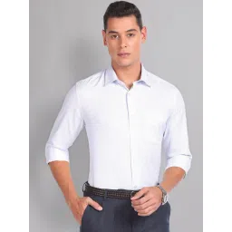 AD by Arvind Blue Regular Fit Striped Shirt-picture-30