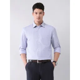 AD by Arvind Blue Regular Fit Stripes Shirt-picture-34