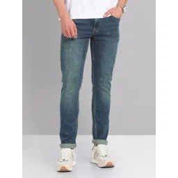 AD by Arvind Blue Skinny Fit Heavily Washed Jeans-picture-16