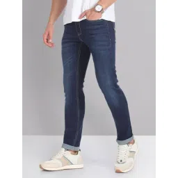 AD by Arvind Blue Skinny Fit Lightly Washed Jeans-picture-36