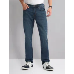 AD by Arvind Blue Slim Fit Lightly Washed Jeans-picture-13
