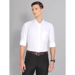 AD by Arvind Bright White Regular Fit Shirt-picture-48