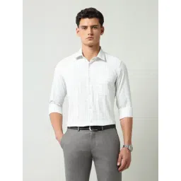 Ad By Arvind Grey Regular Fit Checks Shirt-picture-23