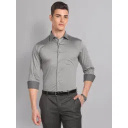 AD by Arvind Grey Regular Fit Shirt-picture-21
