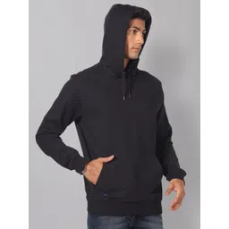 AD By Arvind Hooded Kangaroo Pocket Cotton Pullover Sweatshirt image 4