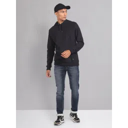 AD By Arvind Hooded Kangaroo Pocket Cotton Pullover Sweatshirt image 3