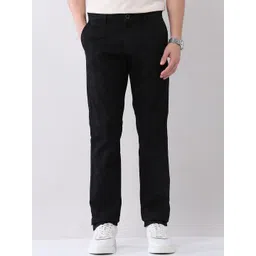 AD By Arvind Men Checked Self Design Slim Fit Mid-Rise Chinos-picture-40