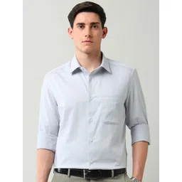 AD By Arvind Men Classic Slim Fit Striped Formal Shirt-picture-28