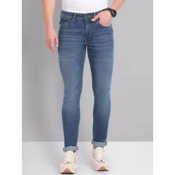 AD By Arvind Men Skinny Fit Clean Look Light Fade Stretchable Jeans-picture-40
