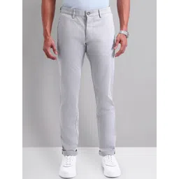 AD By Arvind Men Slim Fit Chinos Trousers-picture-42
