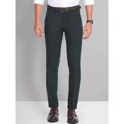 AD By Arvind Men Slim Fit Formal Trousers-picture-21