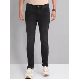 AD By Arvind Men Slim Fit Light Fade Low Distress Stretchable Jeans-picture-26