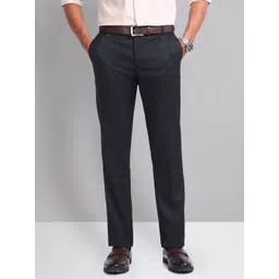 AD By Arvind Men Solid Formal Trousers-picture-38