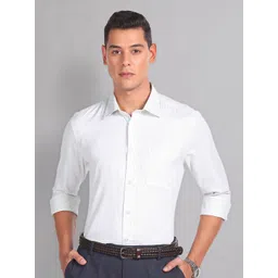AD By Arvind Micro Checked Twill Formal Shirt-picture-27