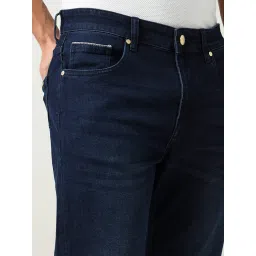 Ad By Arvind Navy Cotton Slim Fit Jeans image 5