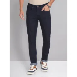 AD by Arvind Navy Skinny Fit Lightly Washed Jeans-picture-31