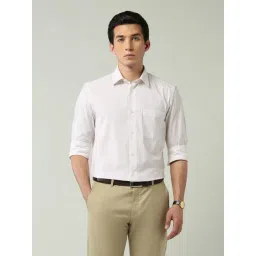 AD By Arvind Off White & Green Cotton Striped Shirt-picture-35