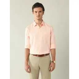 Ad By Arvind Orange Cotton Regular Fit Shirt-picture-38