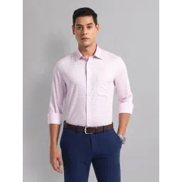 Ad By Arvind Pink Cotton Regular Fit Checks Shirts-picture-27